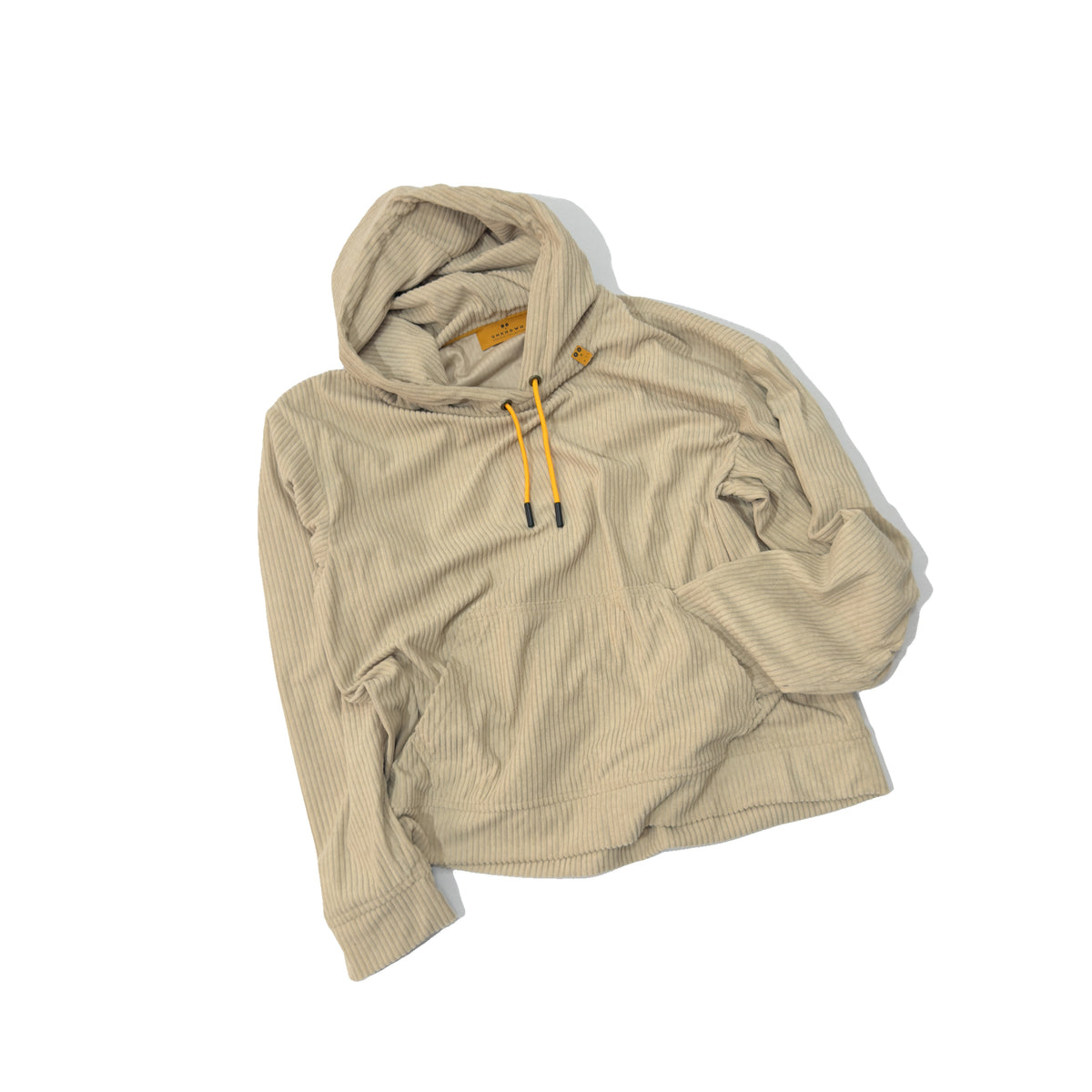 Loose Corduroy Hoodie Camel