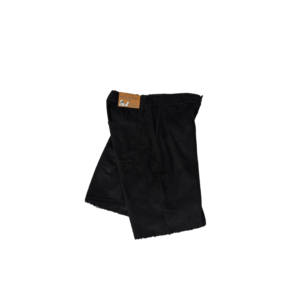 Corduroy Long Short Black