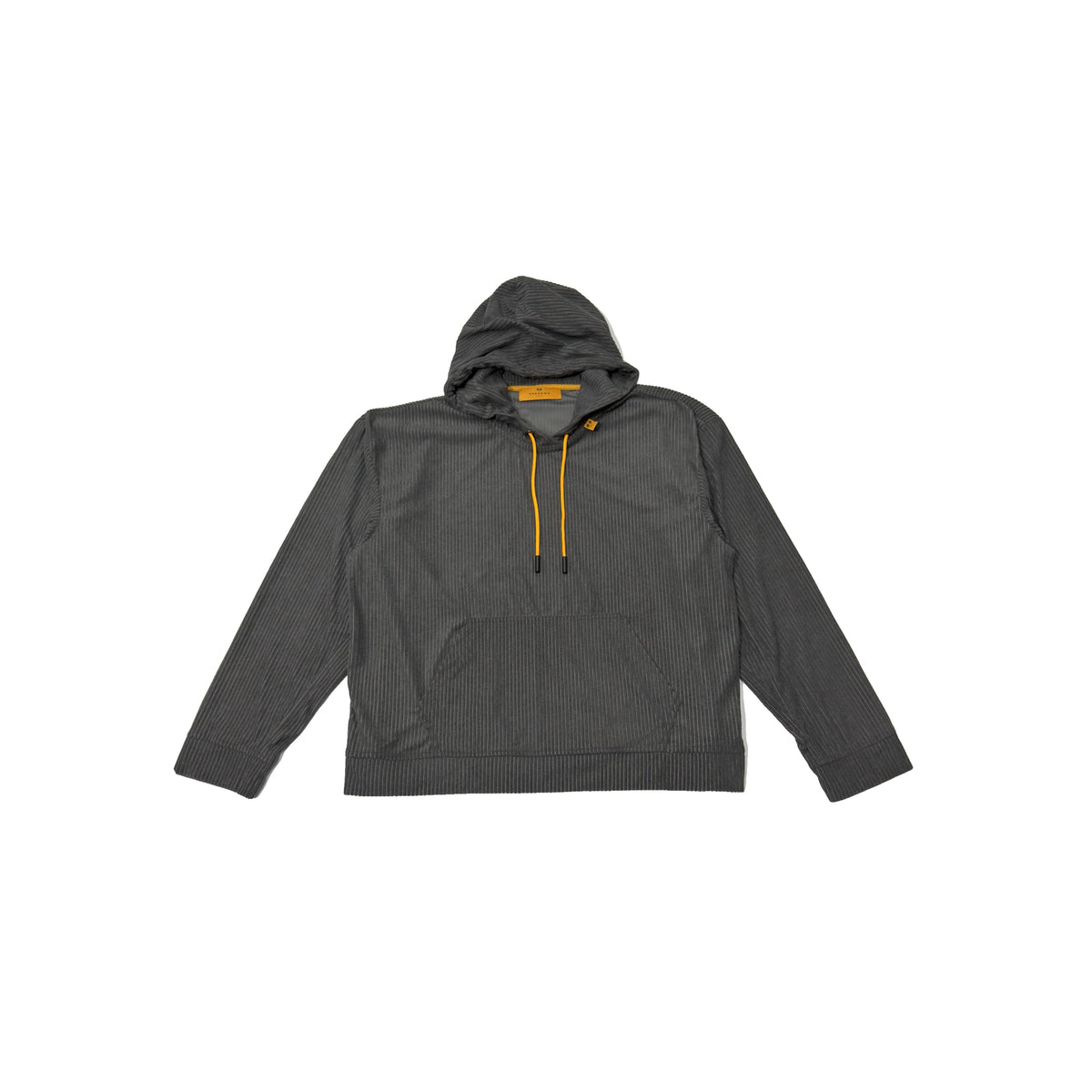 Loose Corduroy Hoodie Charcoal