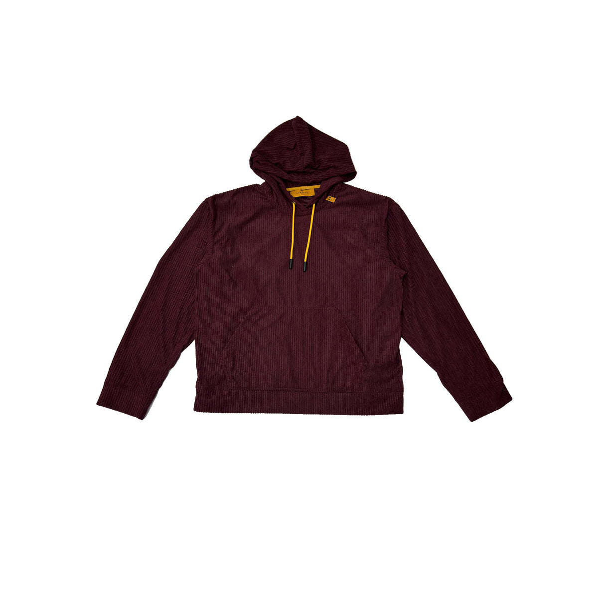 Loose Corduroy Hoodie Burgundy