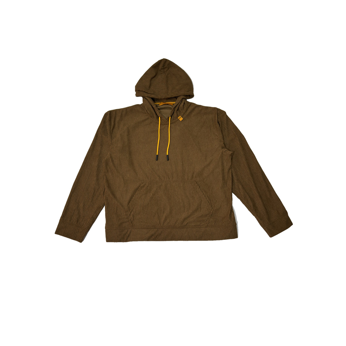 Loose Corduroy Hoodie Beige