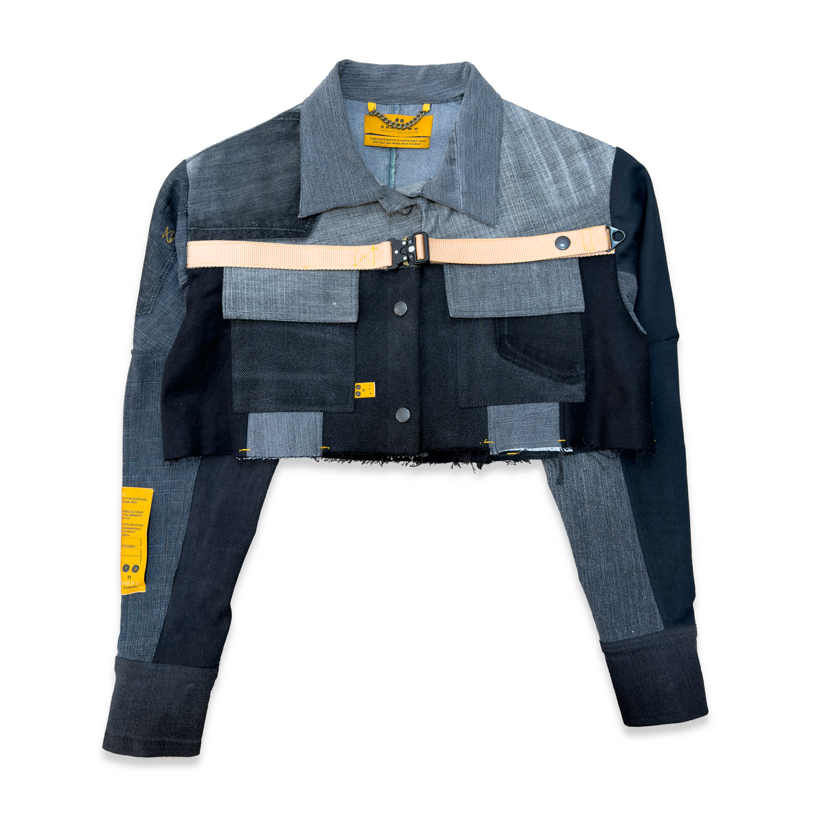 RA DENIM B. CROPPED JACKET DARK GREY