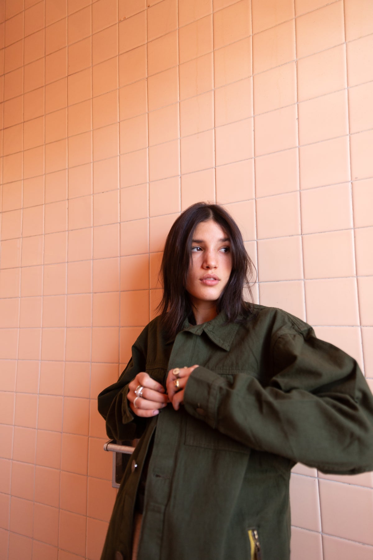 Chaqueta Ligera Verde Militar