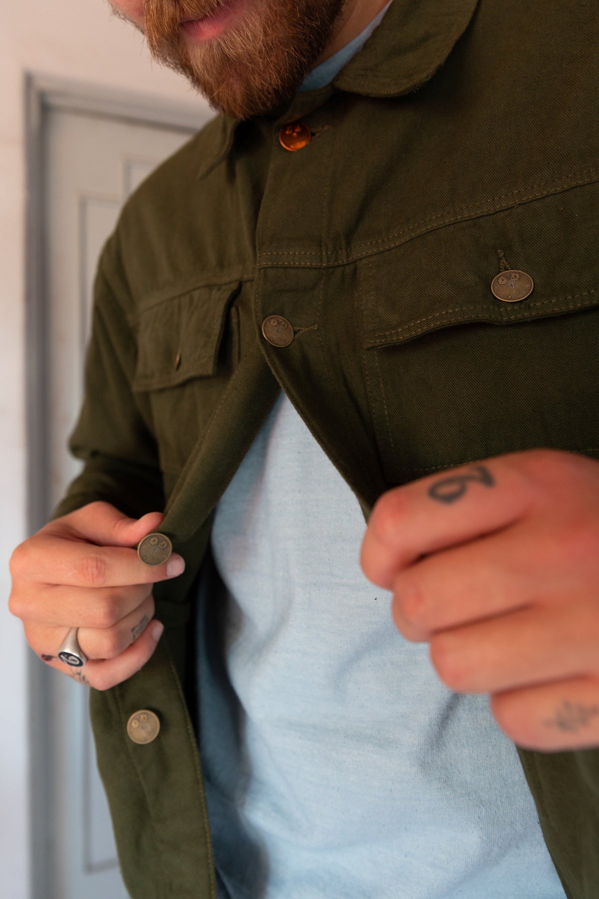 Chaqueta Ligera Verde Militar